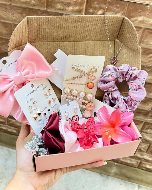 Curated Pink Gift Hamper for Women – Trendy & Stylish