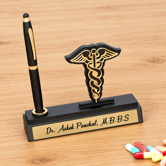 Personalized High-Quality Professional Pen + Stand Cum Table Top
