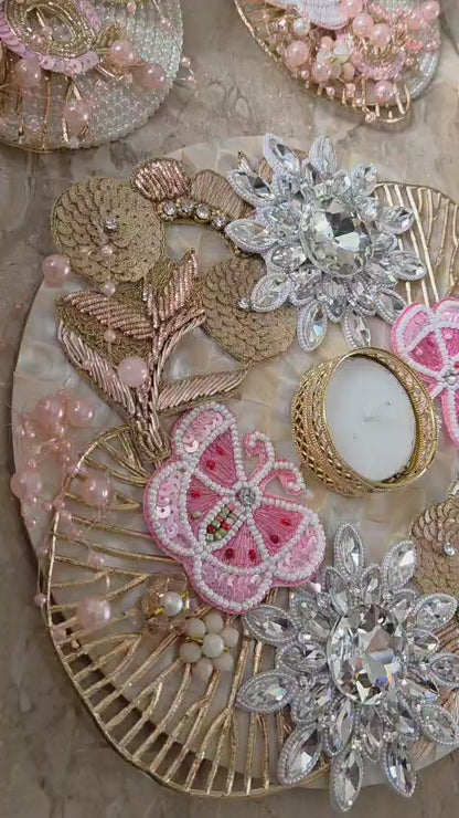 Mother Of Pearl Butterfly Rangoli | Premium Festive Edition