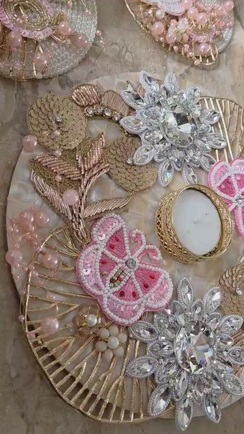 Mother Of Pearl Butterfly Rangoli | Premium Festive Edition