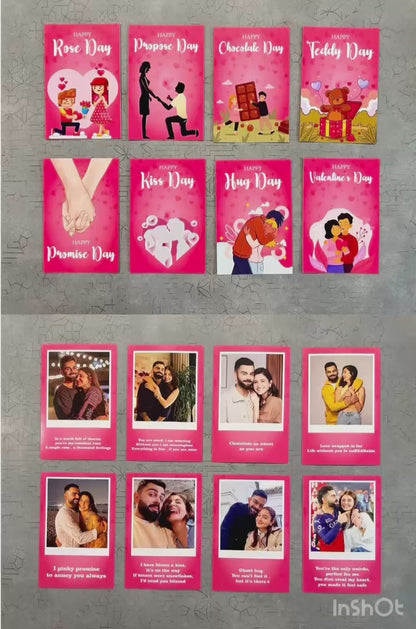 Personalized 8 Days 8 Cards Valentine Special