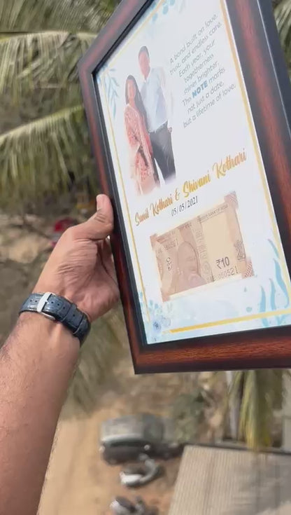 Currency Dated Frame – A Timeless Memory in a Frame
