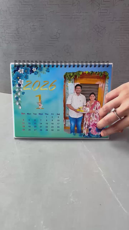 Classical Customised Table Top Calendar 2026