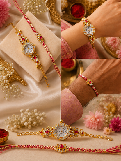 Ethnic Bhai Bhabhi Rakhi Pair
