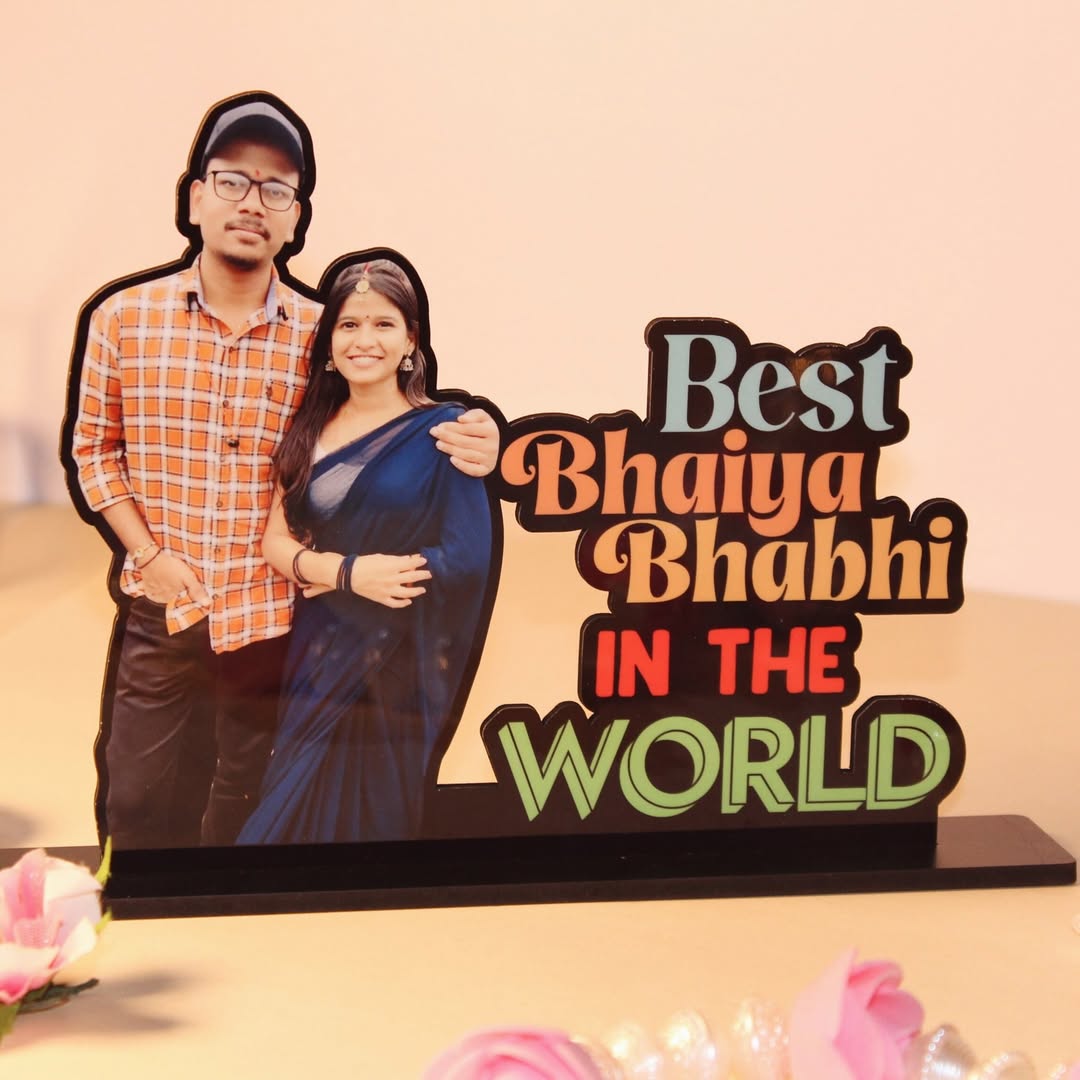 Best Brother, Sister, Bhaiya & Bhabhi Photo Table Top