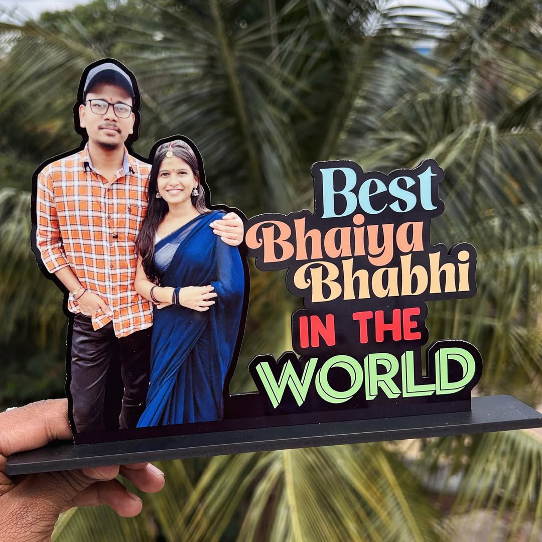 Best Brother, Sister, Bhaiya & Bhabhi Photo Table Top