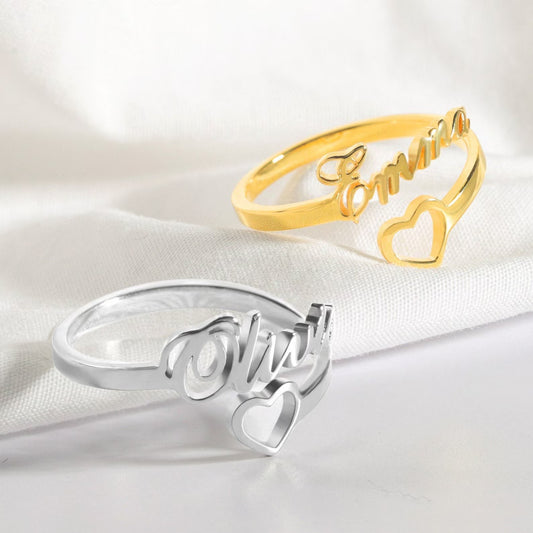 Personalized Adjustable Name Ring