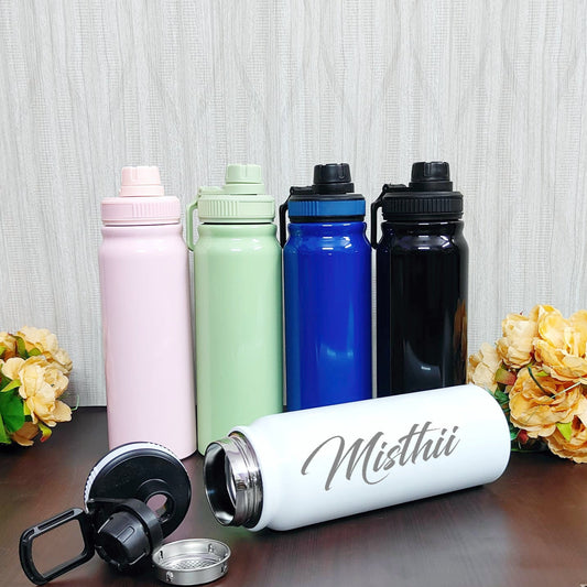 Personalized Hot & Cold Stainless Steel Sipper Bottle – Premium Quality