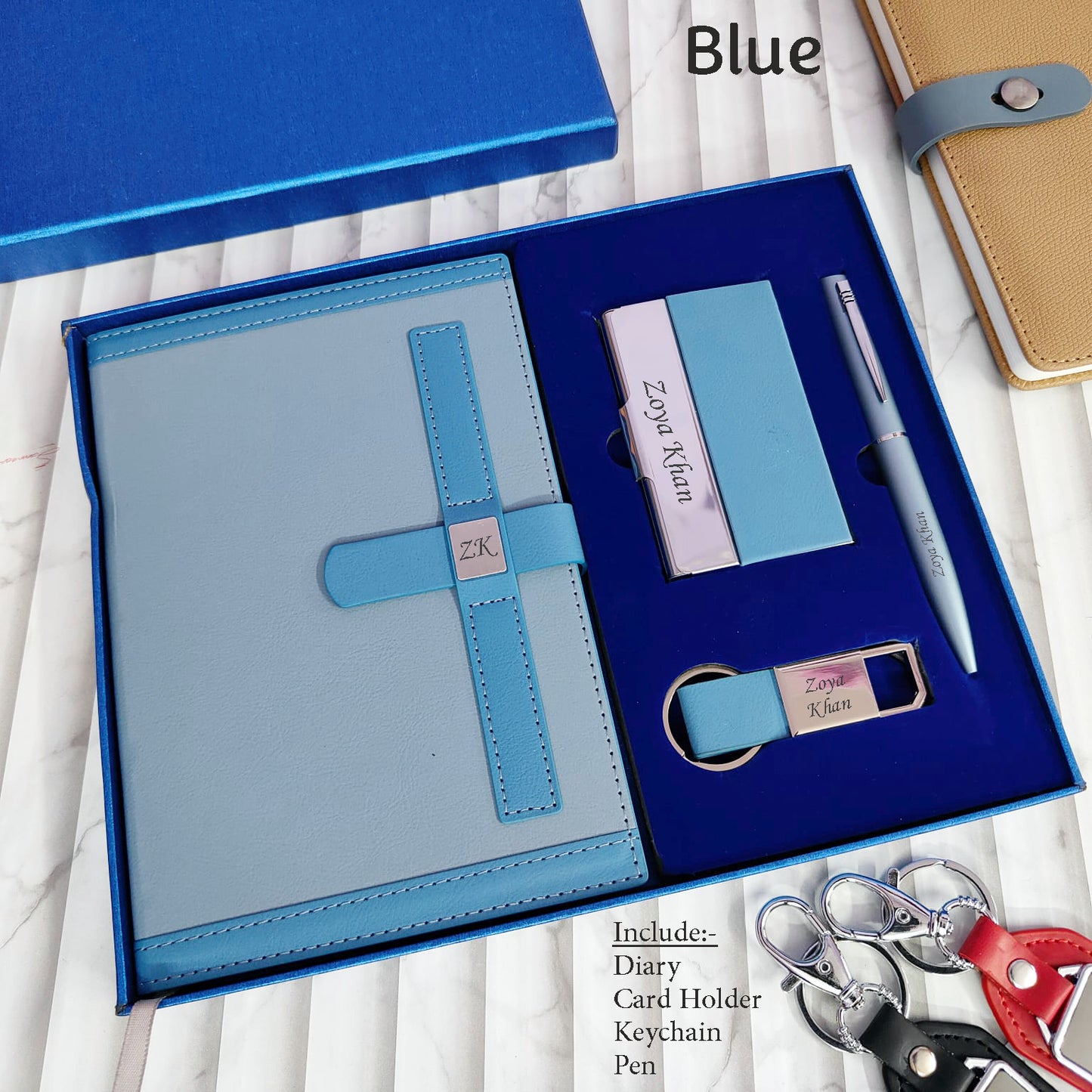 Personalized Dual Shade Diary Hamper