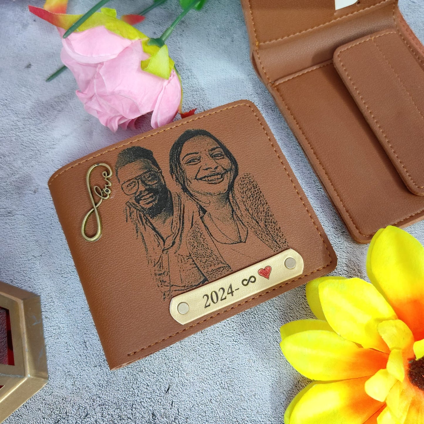 Imported Leather Sketch Wallet