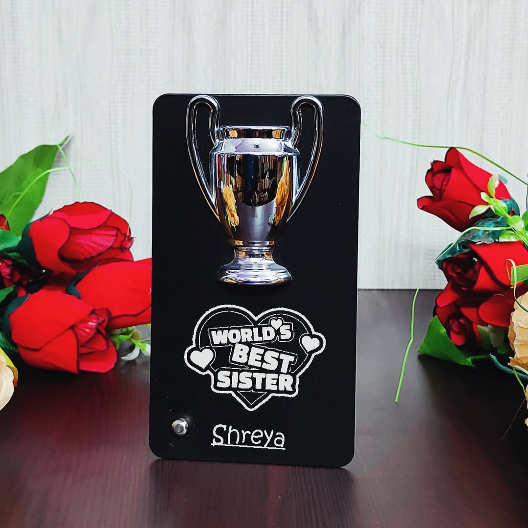 Customised Metal Trophy For Brother/Sister