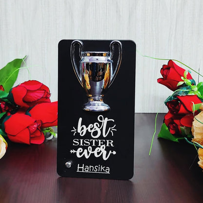 Customised Metal Trophy For Brother/Sister