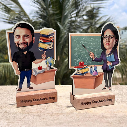 Personalized Teacher Caricature Table Top