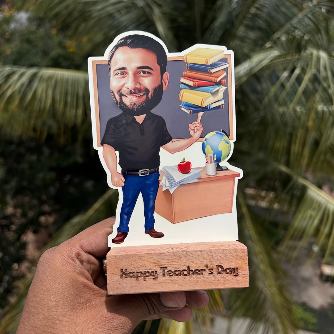 Personalized Teacher Caricature Table Top