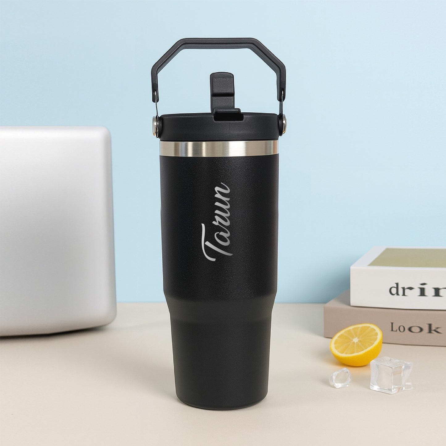 Premium Personalized Handle Tumbler – 900 ML