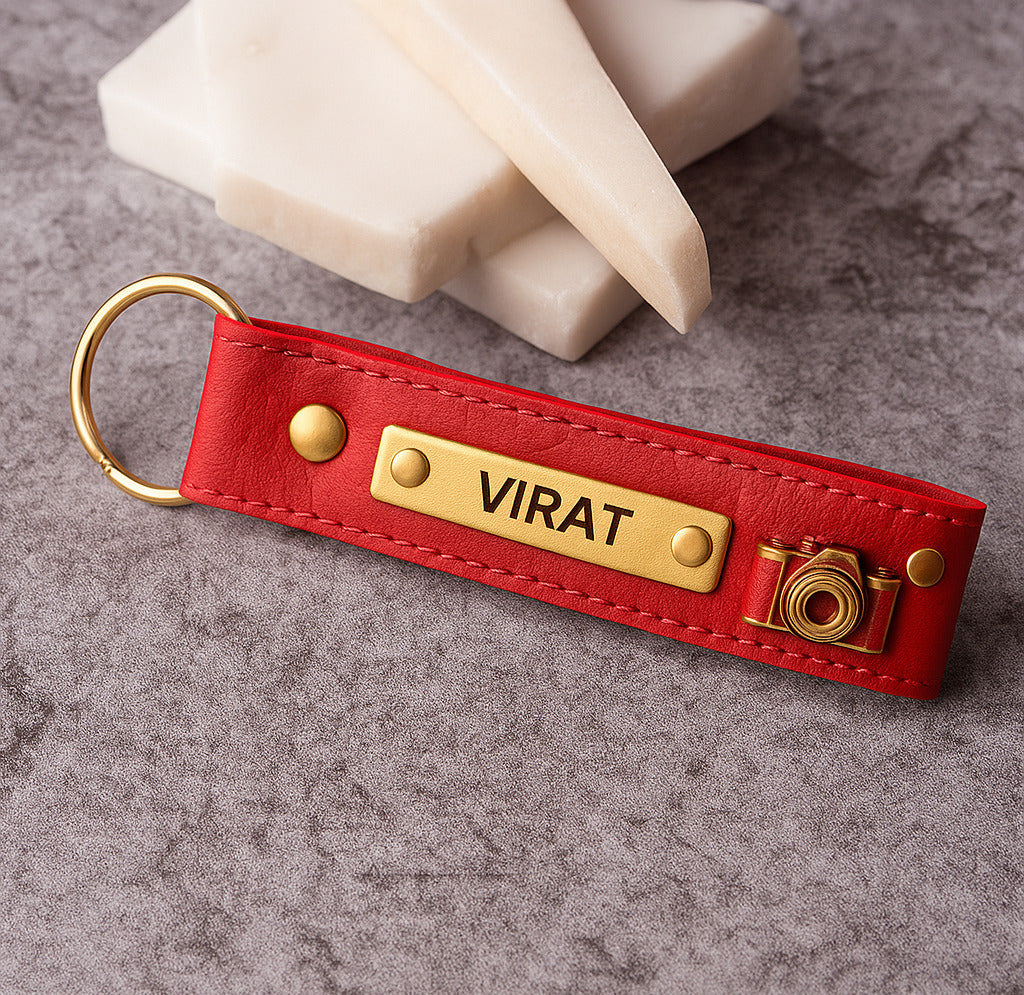 Personalized Premium Leather Keychain