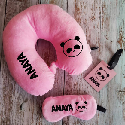 Personalized Travel Neck Pillow Combo