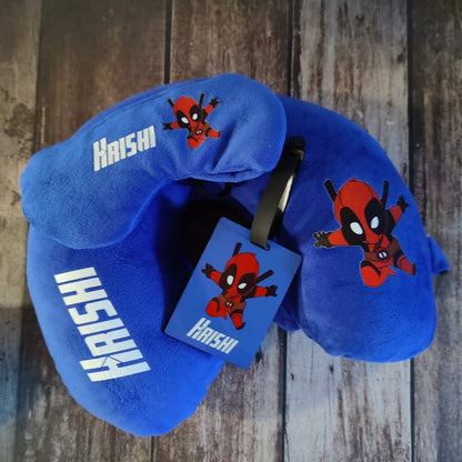 Personalized Travel Neck Pillow Combo