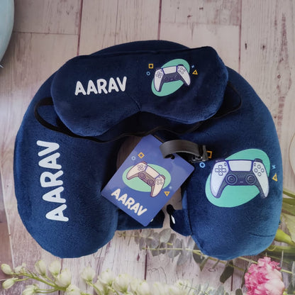 Personalized Travel Neck Pillow Combo