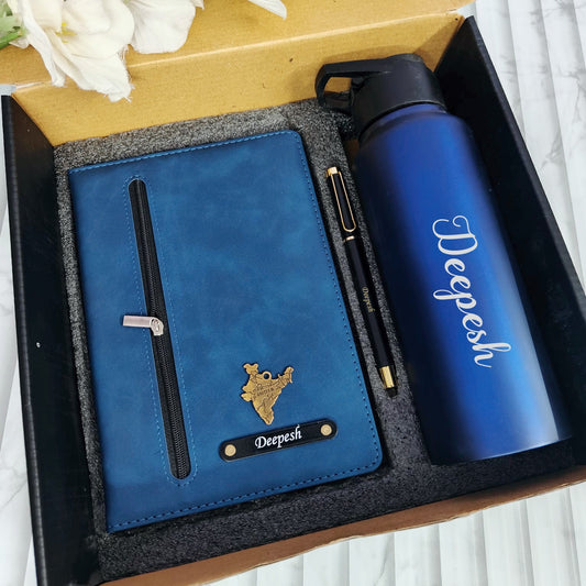 Personalized Zip Diary Hamper